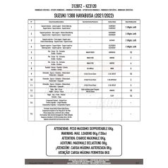 Csomagtartó alap SUZUKI HAYABUSA 1300 (2021-2024) GIVI