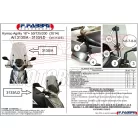 Plexi-szélvédő Kymco Agility 16+ 50-200ccm 2014-től Fabbri - TARTÓVAL