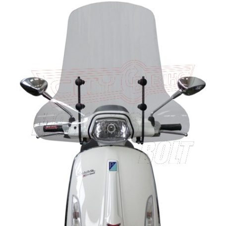 Plexi-szélvédő Vespa Sprint 50-150ccm 2013-tól FABBRI  - TARTÓVAL