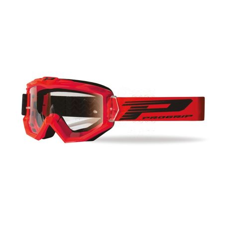 Cross szemüveg ProGrip PG 3201 piros keret, víztiszta lencsével