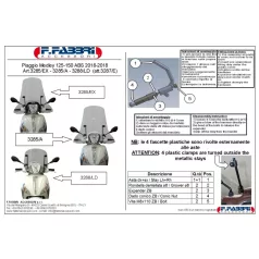 Plexi-szélvédő Piaggio Medley ABS 125-150 F.Fabbri