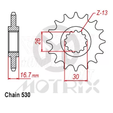 Lánckerék első 333-16 MOTRIX