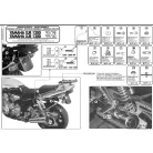 Csomagtartó alap Yamaha XJR 1200 (95-98) / Yamaha XJR 1300 (98-02) GIVI