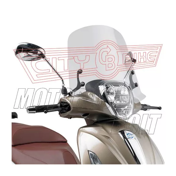 Plexi-szélvédő Piaggio Beverly 125IE-300IE (10-18) / Piaggio Beverly 350 Sport Touring (12-18) GIVI Plexi-szélvédő Piaggio Beverly 125IE-300IE (10-18) / Piaggio Beverly 350 Sport Touring (12-18) GIVI