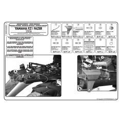 Csomagtartó alap Yamaha FZ1 Fazer 1000 (06-15) GIVI