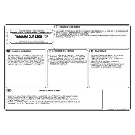 Csomagtartó alap Yamaha XJR 1300 (07-14) GIVI