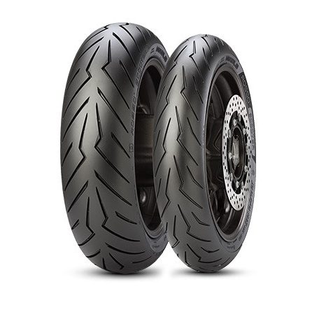 PIRELLI gumiköpeny 120/80-12 DIABLO ROSSO SCOOTER SC 55P TL M/C HÁTSÓ KERÉKRE DOT 08/2021 (PIT BIKE)