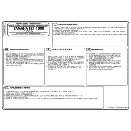 Csomagtartó alap Yamaha FZ1 1000 (06-15) GIVI