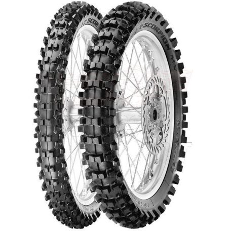 PIRELLI gumiköpeny 60/100-12 SCORPION MX32 MID SOFT NHS 36M TT első kerékre DOT 03-04/2023