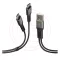 Kábel USB/C+C dupla 100cm  töltő+adat Lampa