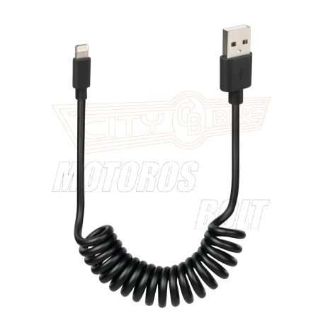 Kábel USB/ Apple 100cm spirál töltő+adat Lampa