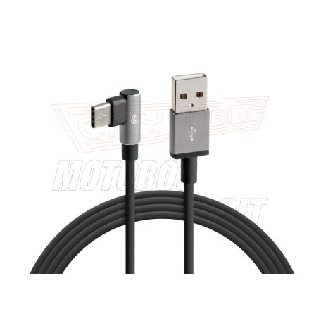 Kábel USB/C 100cm 90 fok töltő+adat Lampa