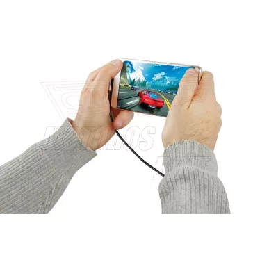 Kábel USB/C 100cm 90 fok töltő+adat Lampa