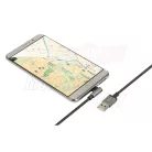 Kábel USB/C 100cm 90 fok töltő+adat Lampa