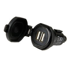DIN dugó dupla USB -DIN 2700mA (LAMPA)