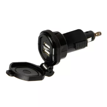 DIN dugó dupla USB -DIN 2700mA (LAMPA)