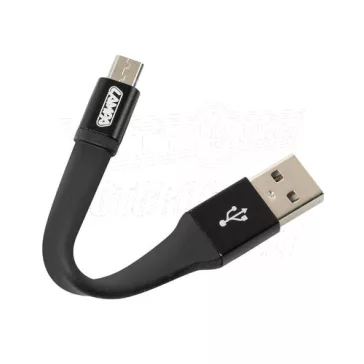 Kulcstartós MICRO USB töltő+adat kábel 10cm Lampa