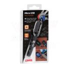 Kulcstartós MICRO USB töltő+adat kábel 10cm Lampa