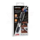 Kulcstartós APPLE töltő+adat kábel 10cm Lampa