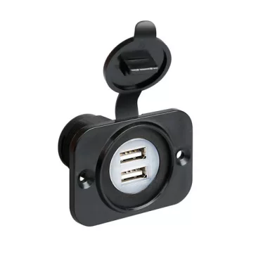 USB töltő dupla burkolatba szerelhető LAMPA