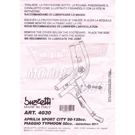 Oldalsztender APRILIA Sportcity 50-125 BUZZETTI