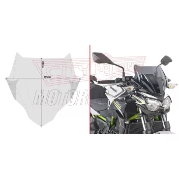   Plexi-szélvédő Kawasaki Z 650 (2020-2026) / Yamaha MT-03 321 (2020-2026) GIVI