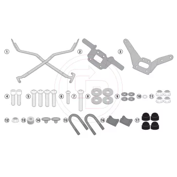   Csomagtartó alap Kawasaki Ninja 400 (2018-2022) / Kawasaki Z 400 (2019-2022) GIVI