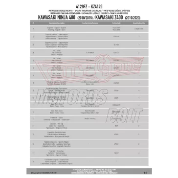   Csomagtartó alap Kawasaki Ninja 400 (2018-2022) / Kawasaki Z 400 (2019-2022) GIVI