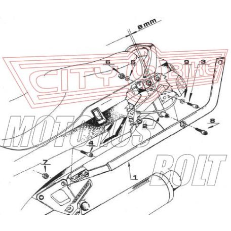 Csomagtartó kar Kawasaki ZZR 600 (93-01) GIVI