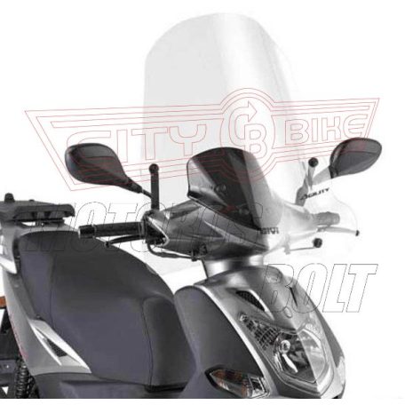 Plexi-szélvédő Kymco Agility 50-125-150-200 R16 (08-13) /  Kymco Agility 125-200 R16+ (14-24) Kymco Agility S 125 (22-23) GIVI