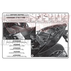   Csomagtartó alap Kawasaki Z 750 (07-14) / Kawasaki Z 1000 (07-09) GIVI