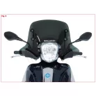 Malossi 4517366 sport szélvédő – dark smoke 450×340 mm