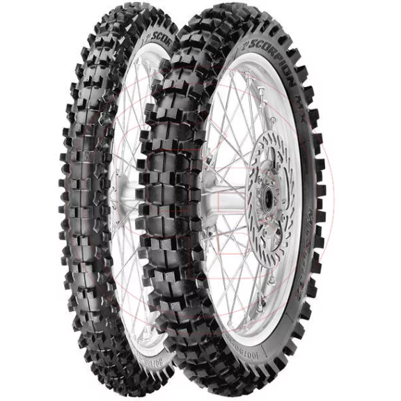 PIRELLI gumiköpeny 120/80-19 SCORPION MX32 MID SOFT 63M TT hátsó kerékre PIRELLI gumiköpeny 120/80-19 SCORPION MX32 MID SOFT 63M TT hátsó kerékre
