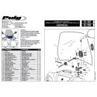 Plexi-univerzális PUIG robogóra TRAFFIC 31mag*37sz