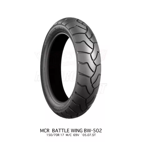BRIDGESTONE gumiköpeny 150/70-17 BATTLE WING BW502 69V TL HONDA első kerékre