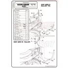 Csomagtartó alap Suzuki GSF 600 Bandit / S (96-99) / GSF 1200 Bandit (96-99) GIVI