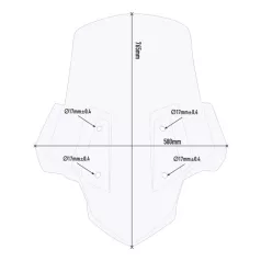 Plexi-szélvédő BMW C 400 GT (2019-2024) GIVI