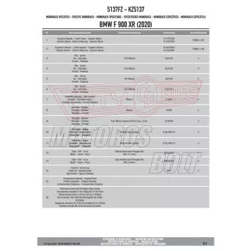   Csomagtartó alap BMW F 900 R (2020-2026) / BMW F 900 XR (2020-2026) GIVI