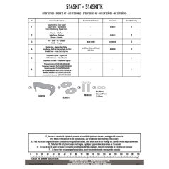   Kiegészítő szett oldaldoboz tartóhoz GIVI 5145KIT – BMW F 900 GS-hez (2024–2025, SR5145 nélkül)