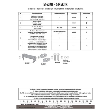 Kiegészítő szett oldaldoboz tartóhoz GIVI 5145KIT – BMW F 900 GS-hez (2024–2025, SR5145 nélkül)