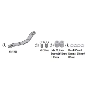   GIVI 5148KIT – Rögzítő készlet BMW C 400 GT/X (2025-2026) gyári csomagtartóhoz