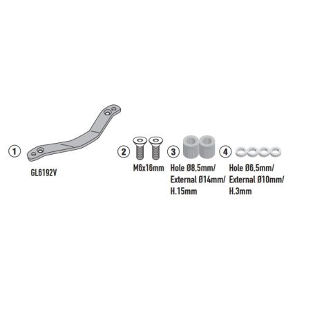 GIVI 5148KIT – Rögzítő készlet BMW C 400 GT/X (2025) gyári csomagtartóhoz