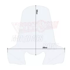Plexi-szélvédő PIAGGIO BEVERLY 300-400 HPE (21-24) GIVI