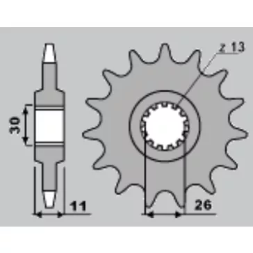 Lánckerék első 579-14 MOTRIX