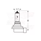 Izzó 12V 35W H8 LAMPA