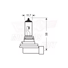 Izzó 12V 35W H8 LAMPA