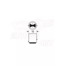 Izzó 12V 21/5W BAY15D LAMPA