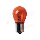Izzó 12V 21W BAU15S 130fok sárga LAMPA