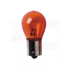 Izzó 12V 21W BAU15S 130fok sárga LAMPA