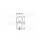 Izzó 12V 5W BA15S LAMPA (2 darabos készlet)